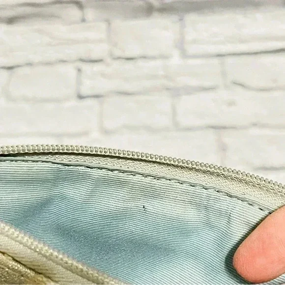 Coach Cream With Signature C’s in Metallic Silver, Silver Hardware Grey Leather - Picture 8 of 8